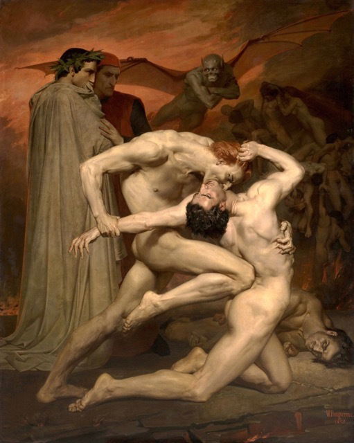 William Bouguereau, Dante & Virgil in Hell, 1850.