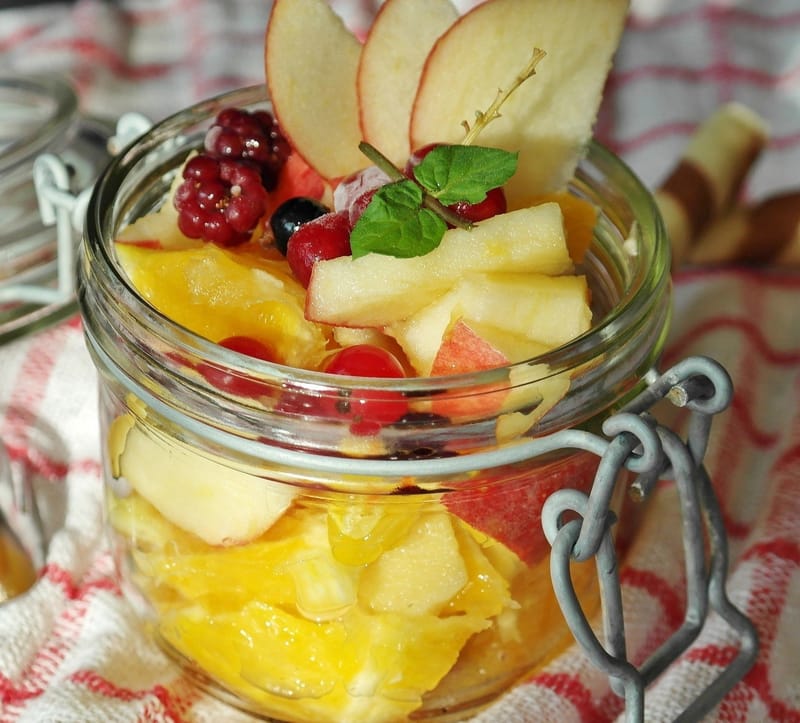 Saffron fruit salad
