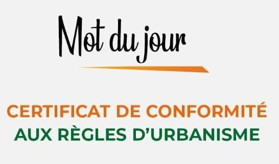 #𝐌𝐨𝐭_𝐝𝐮_𝐣𝐨𝐮𝐫 | 𝐂𝐄𝐑𝐓𝐈𝐅𝐈𝐂𝐀𝐓 𝐃𝐄 𝐂𝐎𝐍𝐅𝐎𝐑𝐌𝐈𝐓É 𝐀𝐔𝐗 𝐑È𝐆𝐋𝐄𝐒 𝐃'𝐔𝐑𝐁𝐀𝐍𝐈𝐒𝐌𝐄