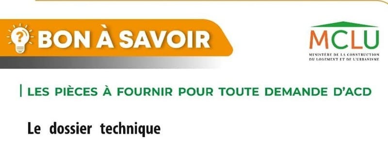 DEMANDE DE ACD : Dossier technique