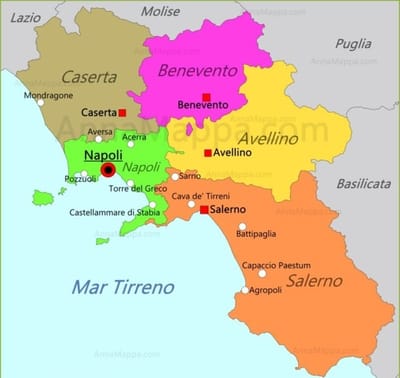 TOUR DELLA CAMPANIA (2489 KM.) DAL 31 AGOSTO AL 18 SETTEMBRE 2022