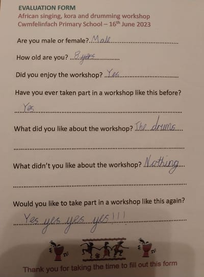 Evaluation forms image