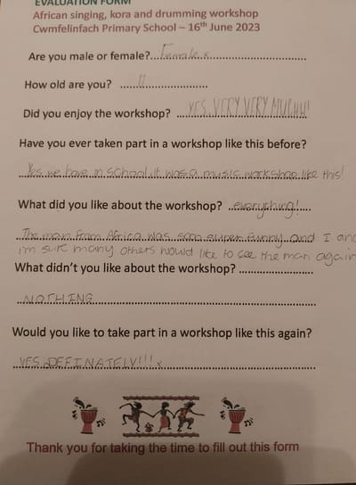 Evaluation forms image