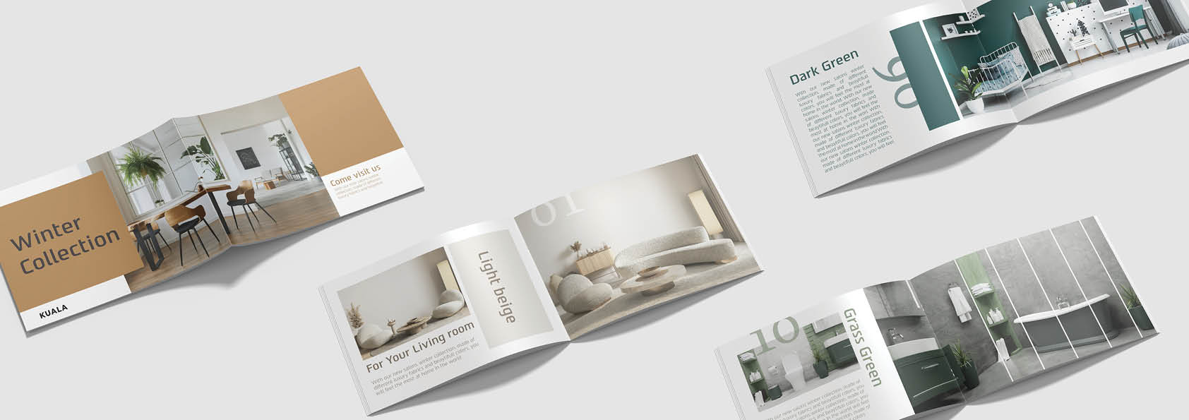 קטלוג בעיצוב מינימליסטי ויוקרתי לרשת קואלה