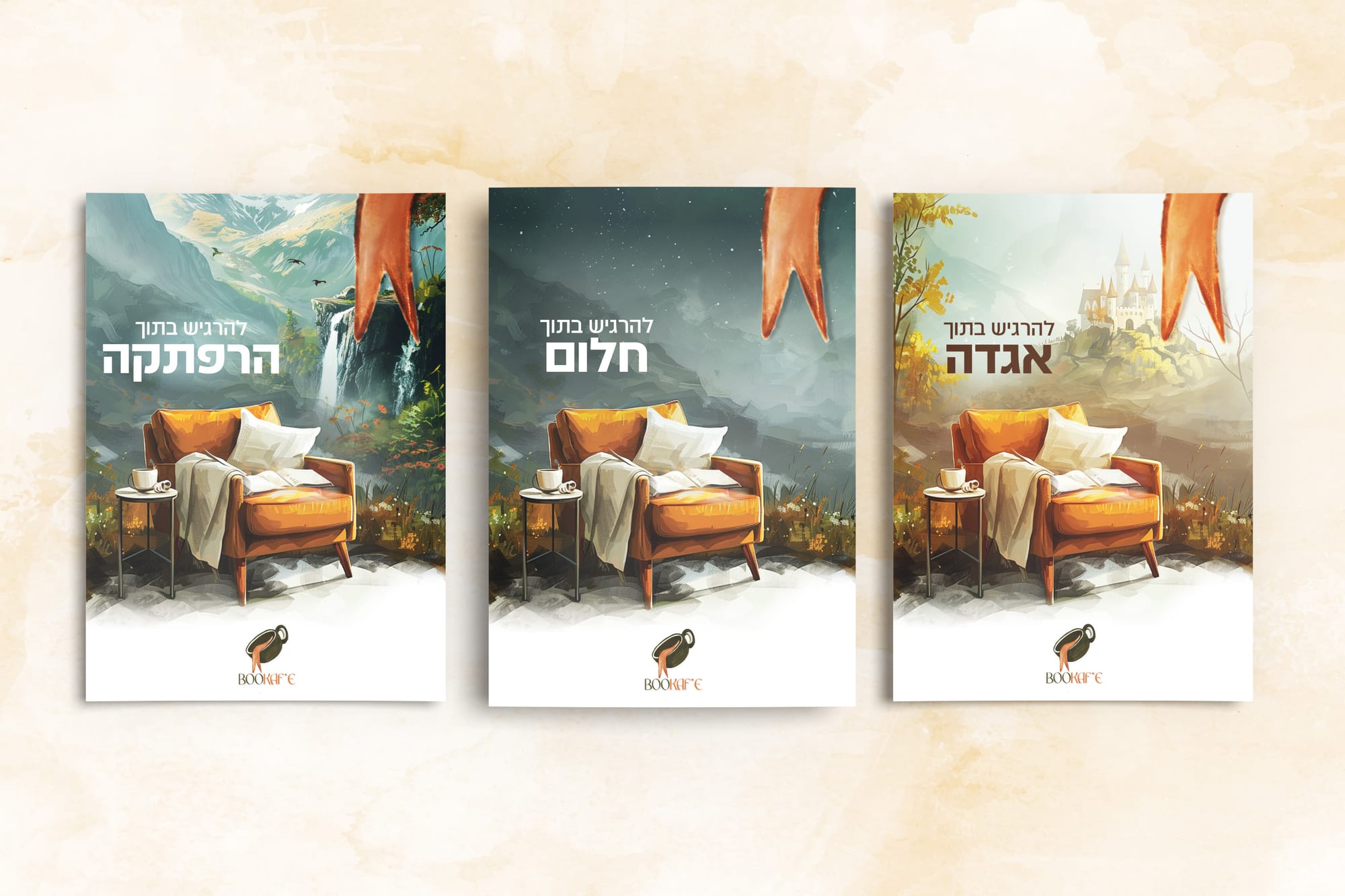 מיתוג איור ופרסום לספריית קפה