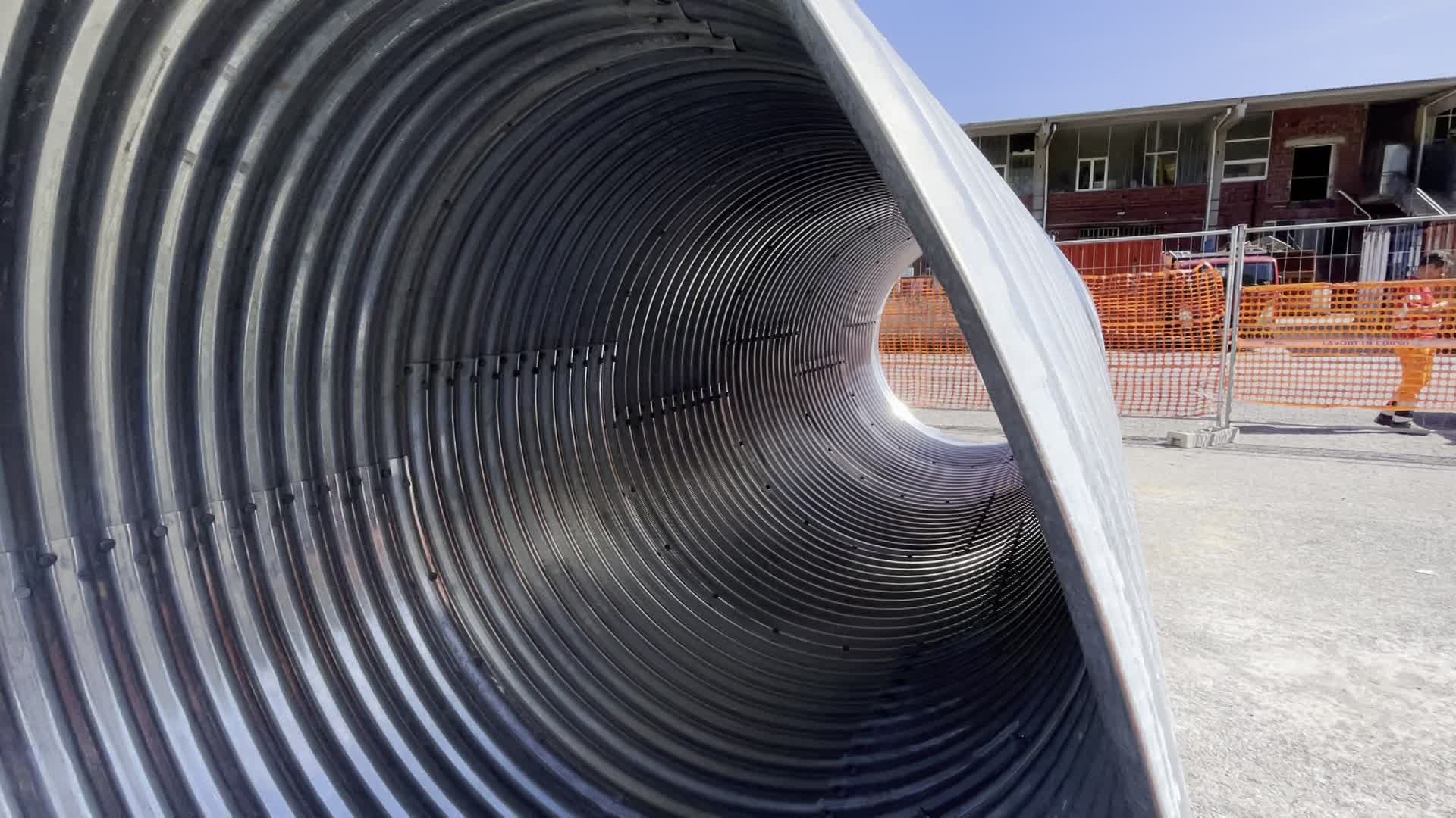 condotta in acciaio ondulato siam 2mt