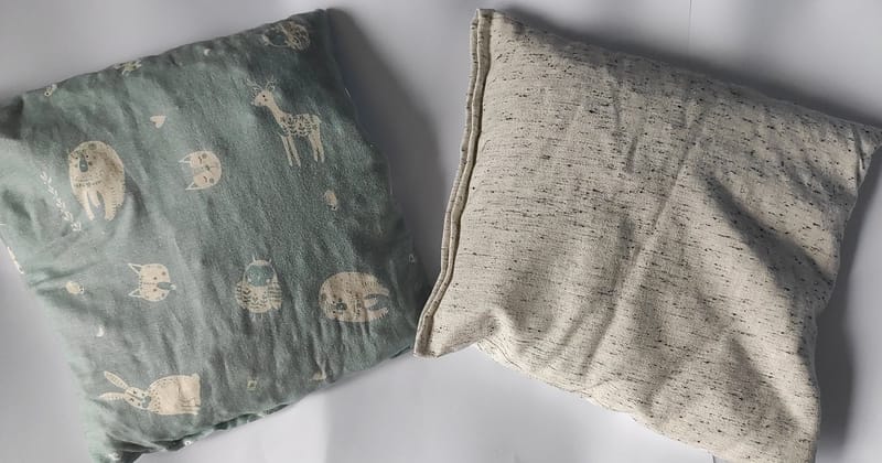 Les grandes bouillottes : les modèles coussins