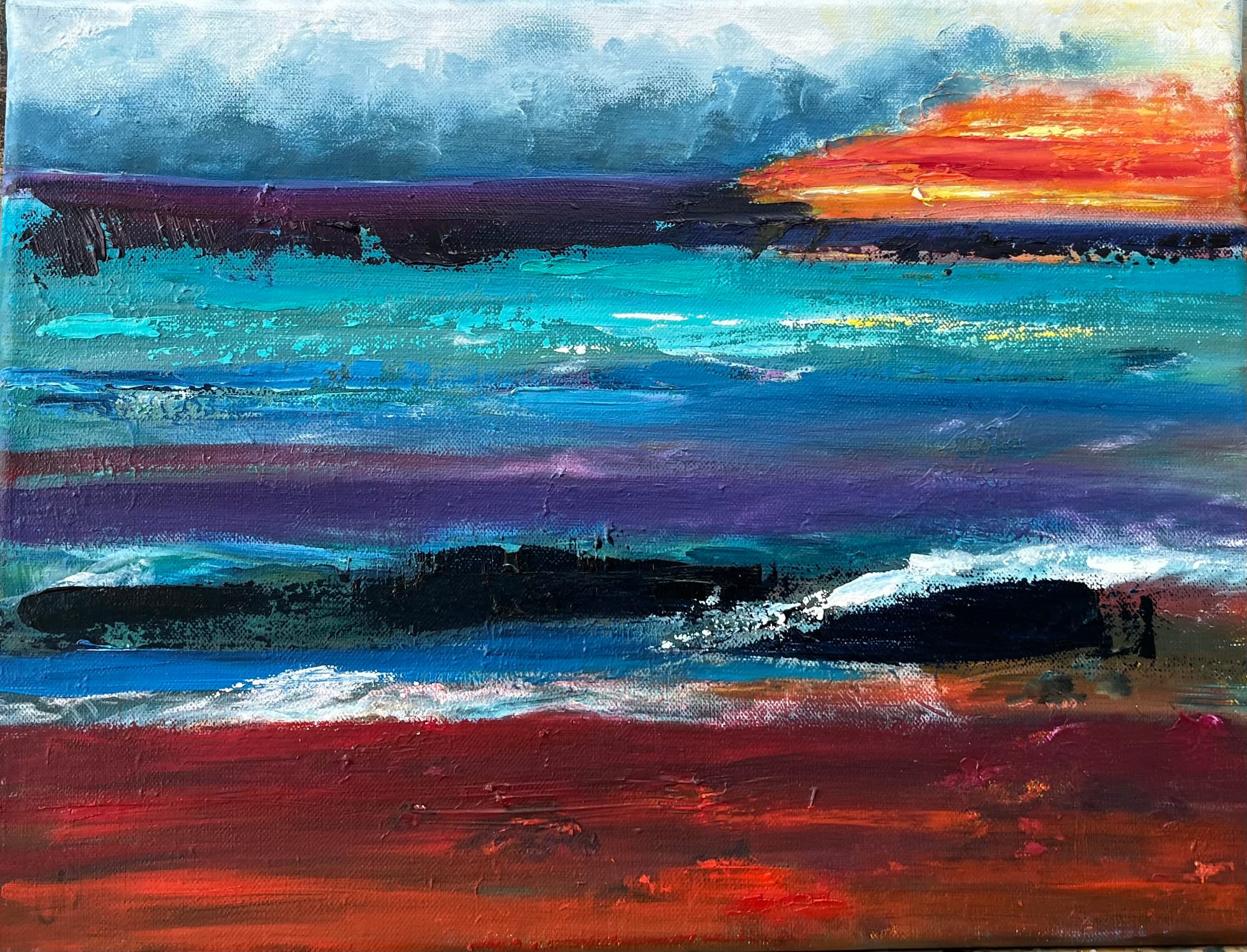 Beachscape (black frame)