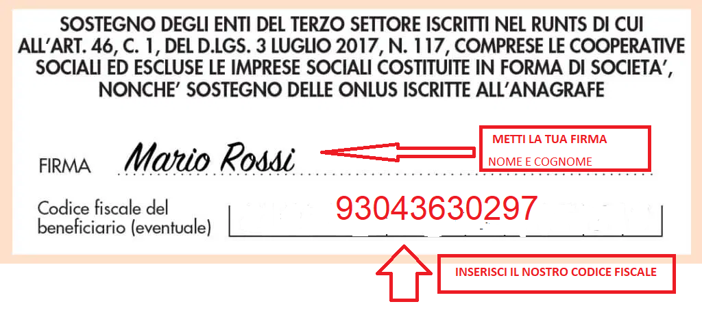 DONA IL TUO 5 X 1000
