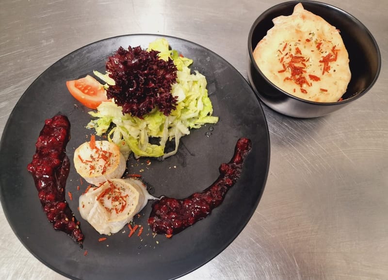 Gratinierter Ziegenkäse