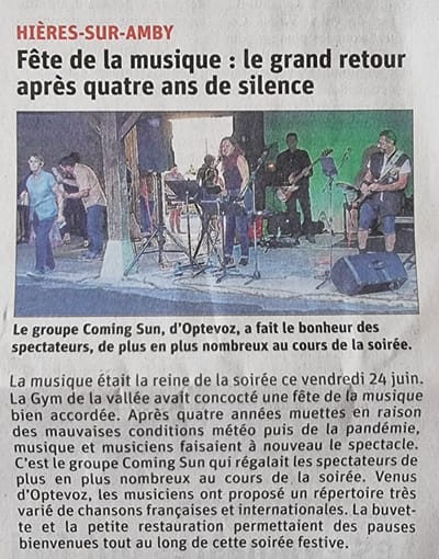 Fete de la musique à Hières sur Amby