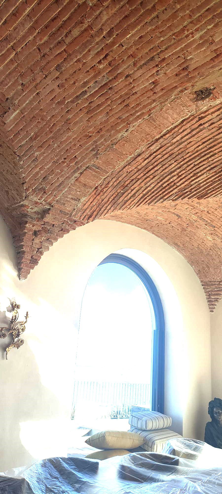 dining room ceiling before