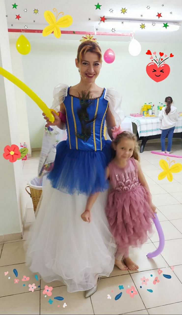 דמות שטח אינטראקטיבית\מפעילה + בלוני צורה