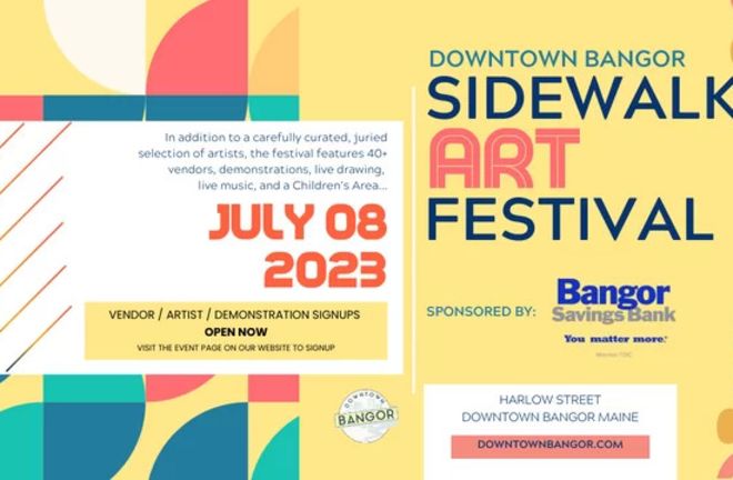 The Bangor Sidewalk Art Festival