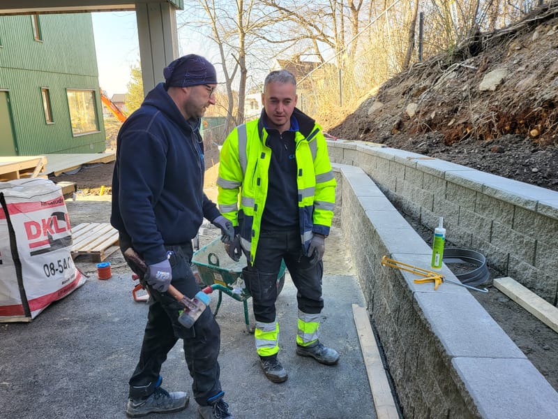 Murar, trappor och finplanering