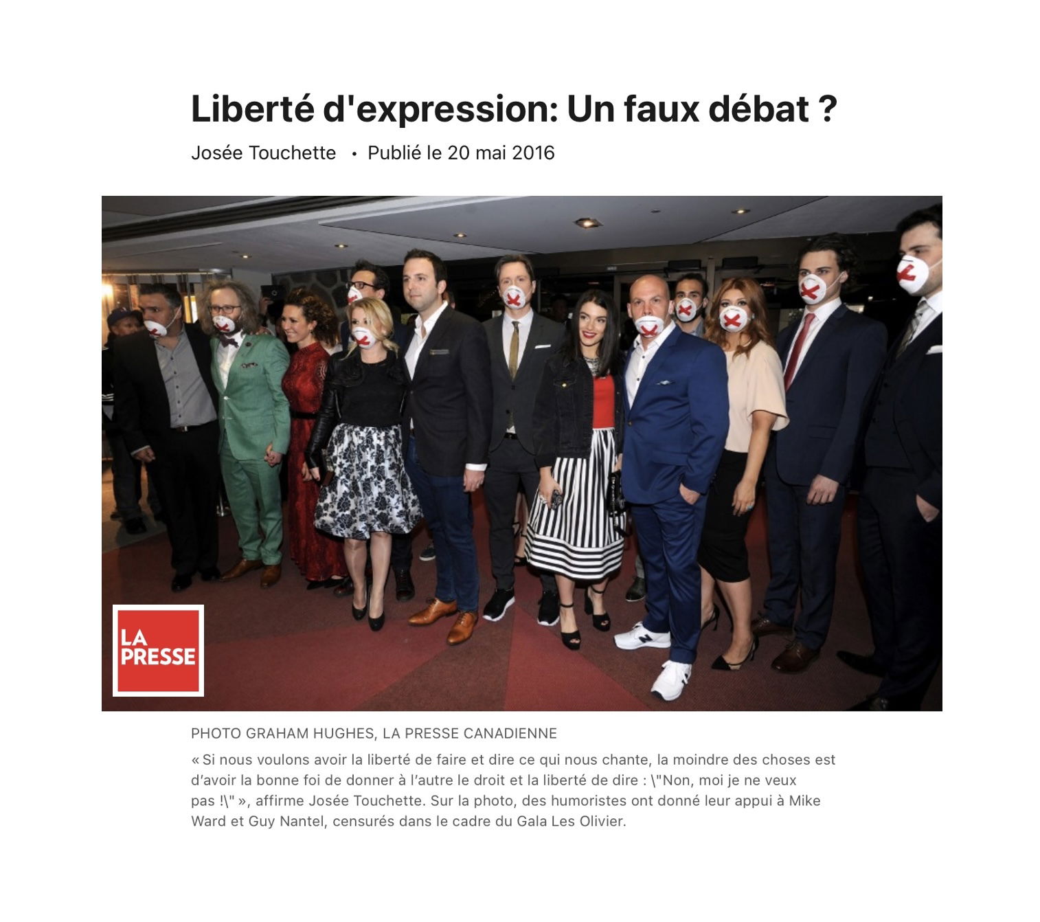 Liberté d'expression: Un faux débat ?