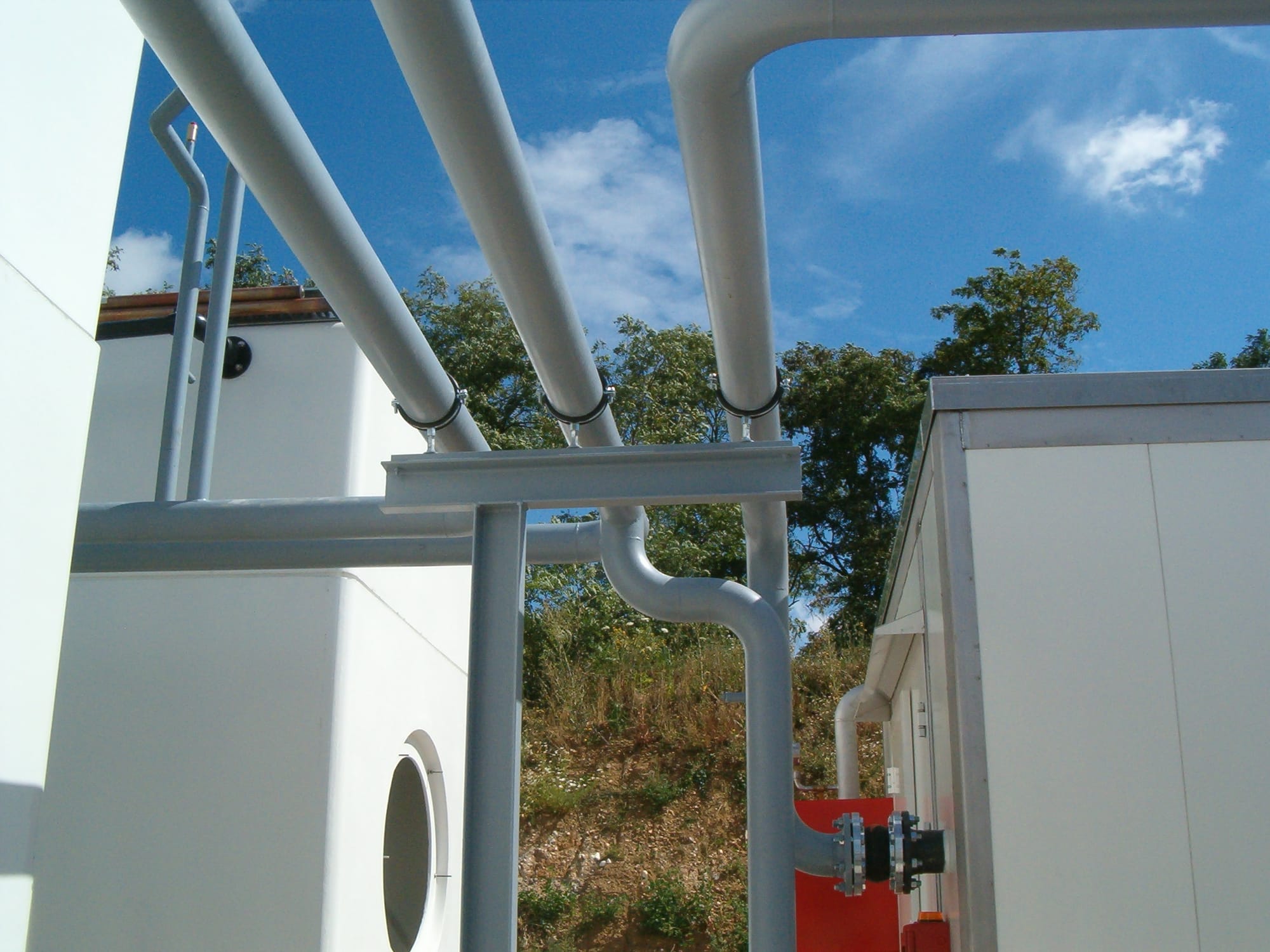 Distribution eau chaude DN 100 acier