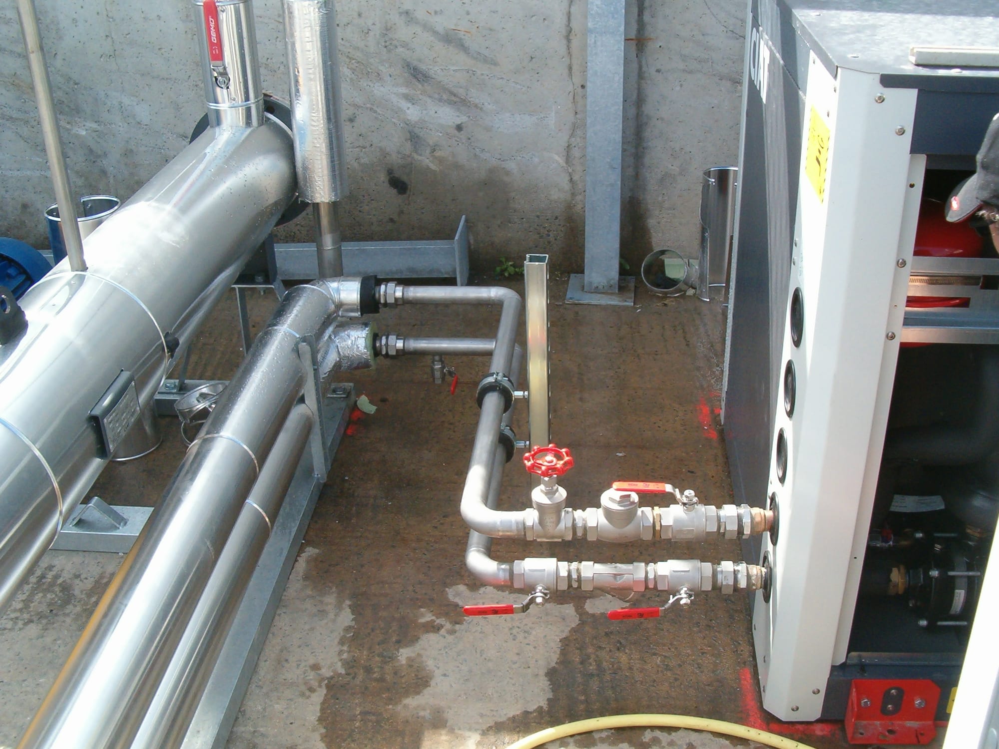 Réseau d'eau glycolée