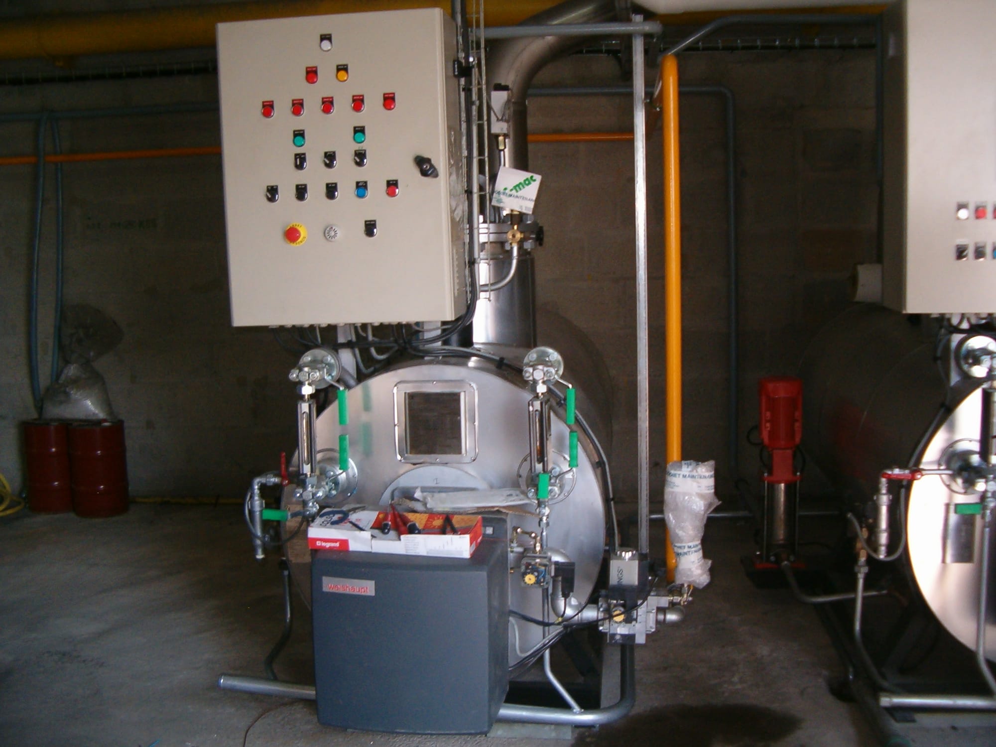 Instalation d'une seconde chaudière vapeur