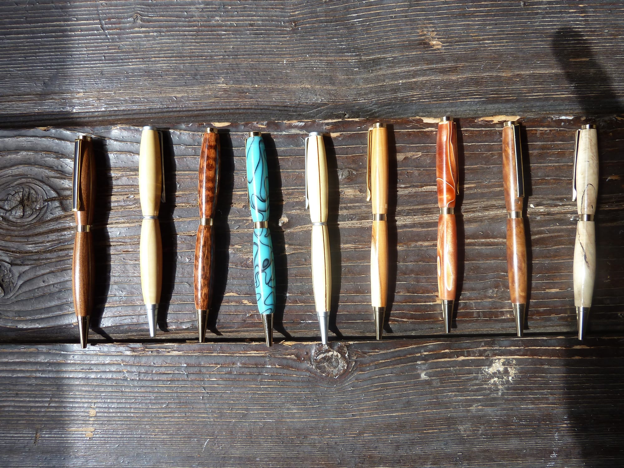 Stylos tournés
