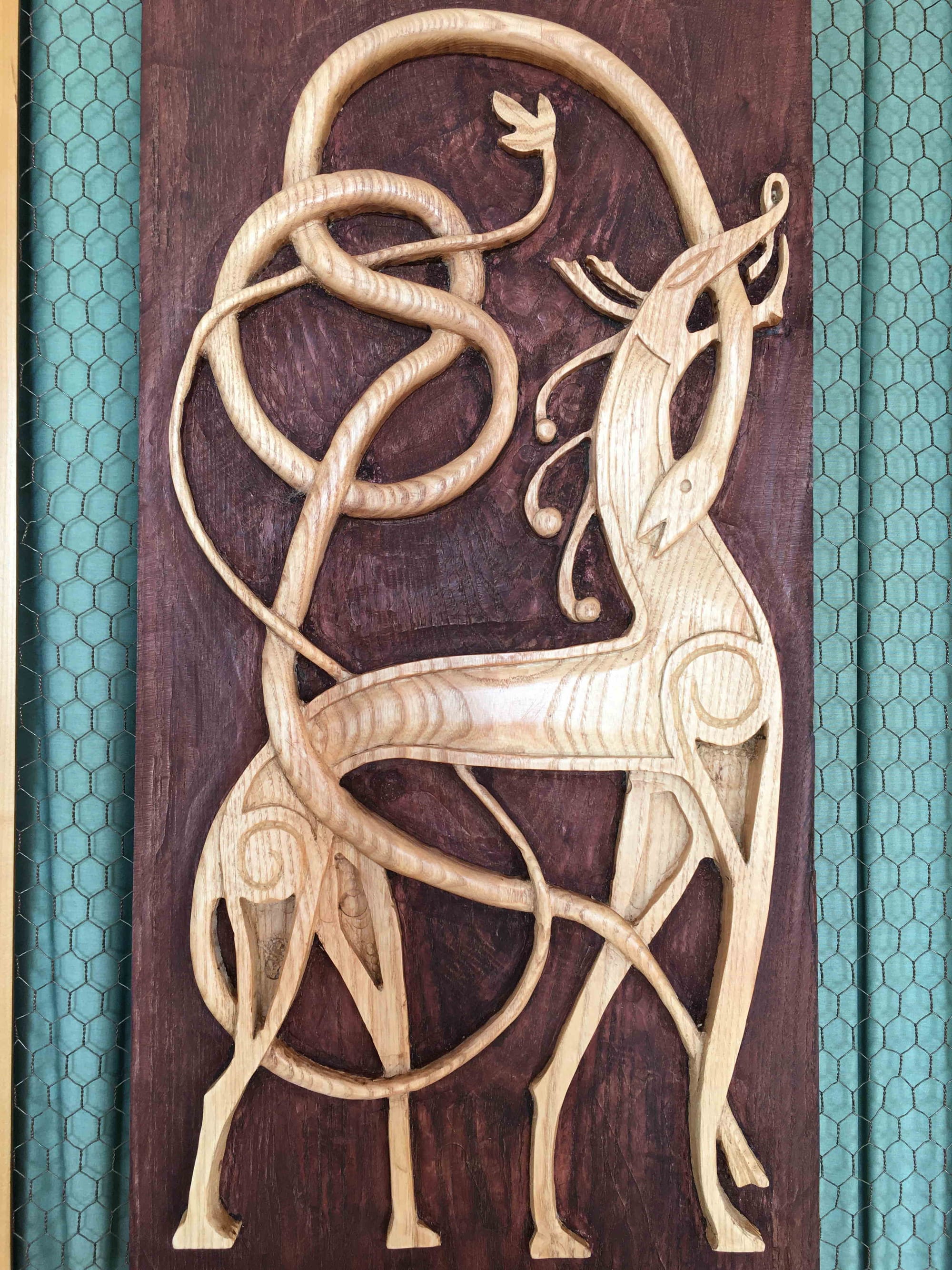 Sculpture Viking en moyen-relief