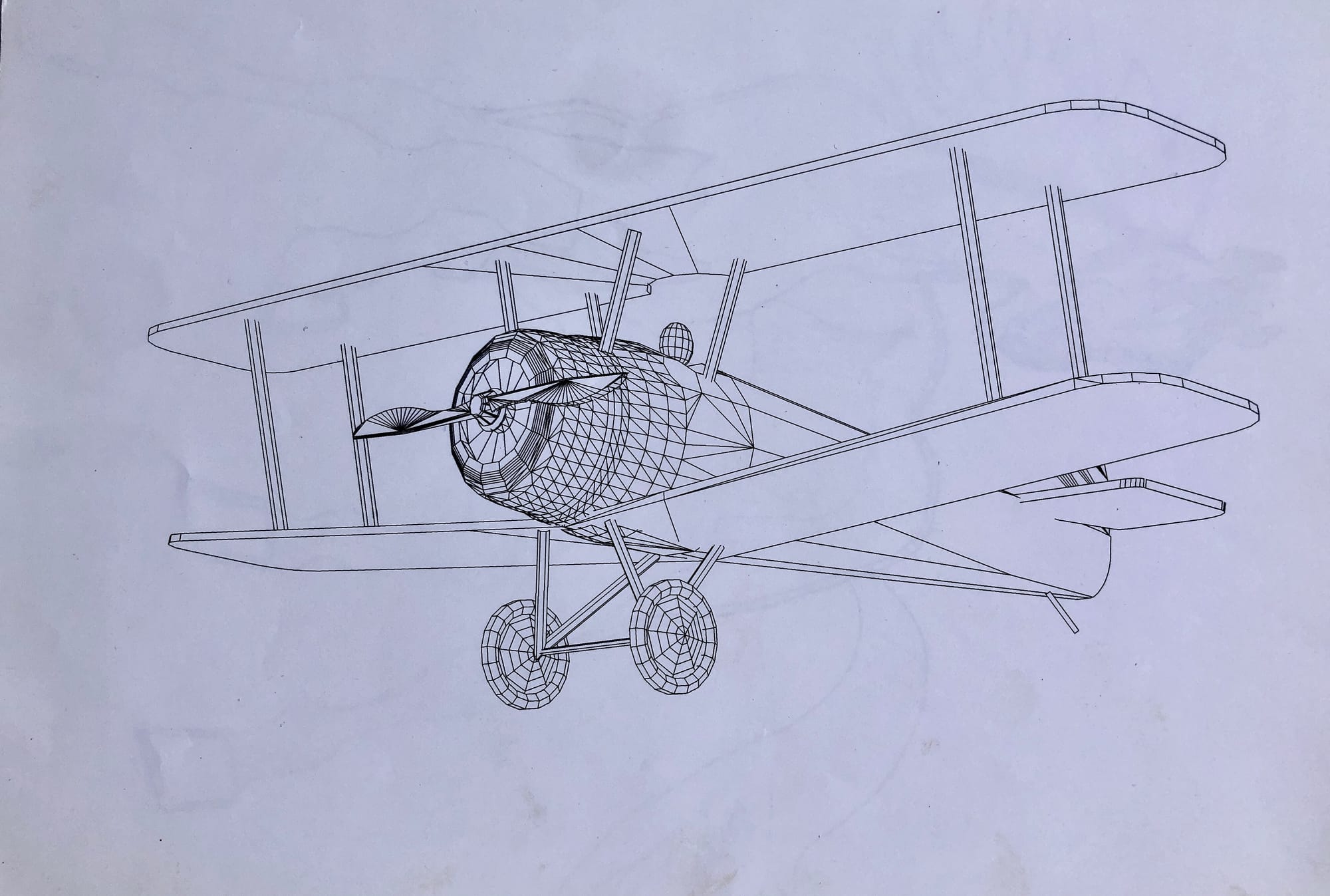 Dessin en 3D du futur avion