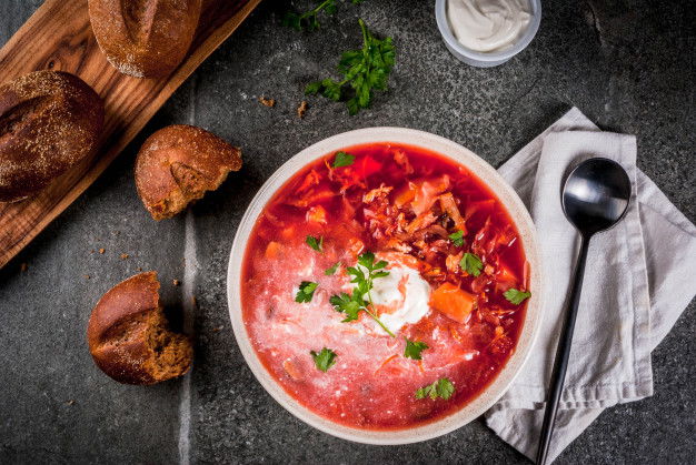 Potage Borscht Çorbası