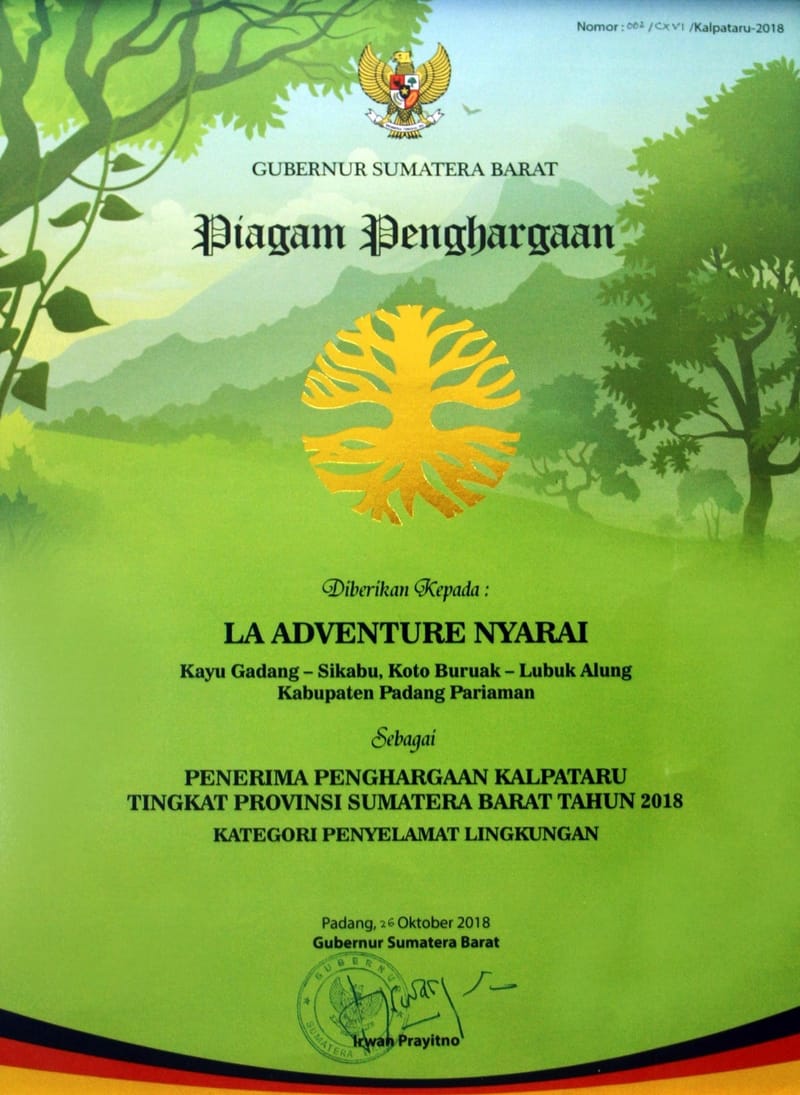 Penghargaan Kalpataru Tingkat Provinsi Sumatera Barat Tahun 2018