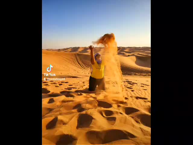 Red sand desert in Dubai
