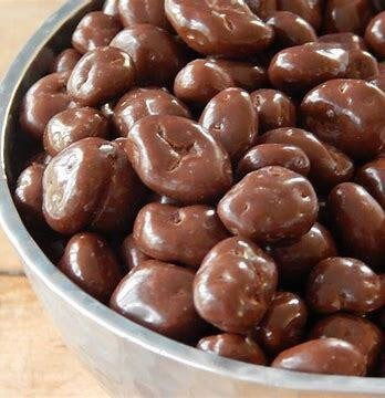 Chocolate covered raisins