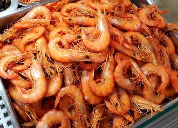 Gamba média cozida