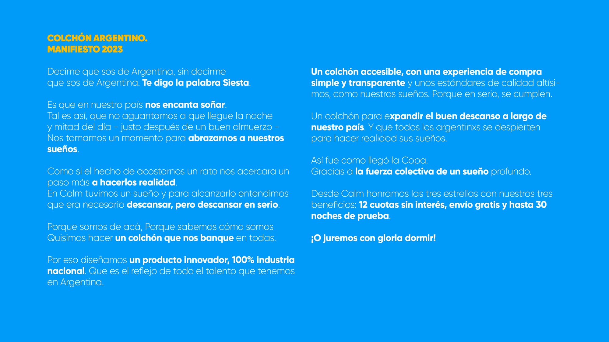 Campaña Colchón Argentino