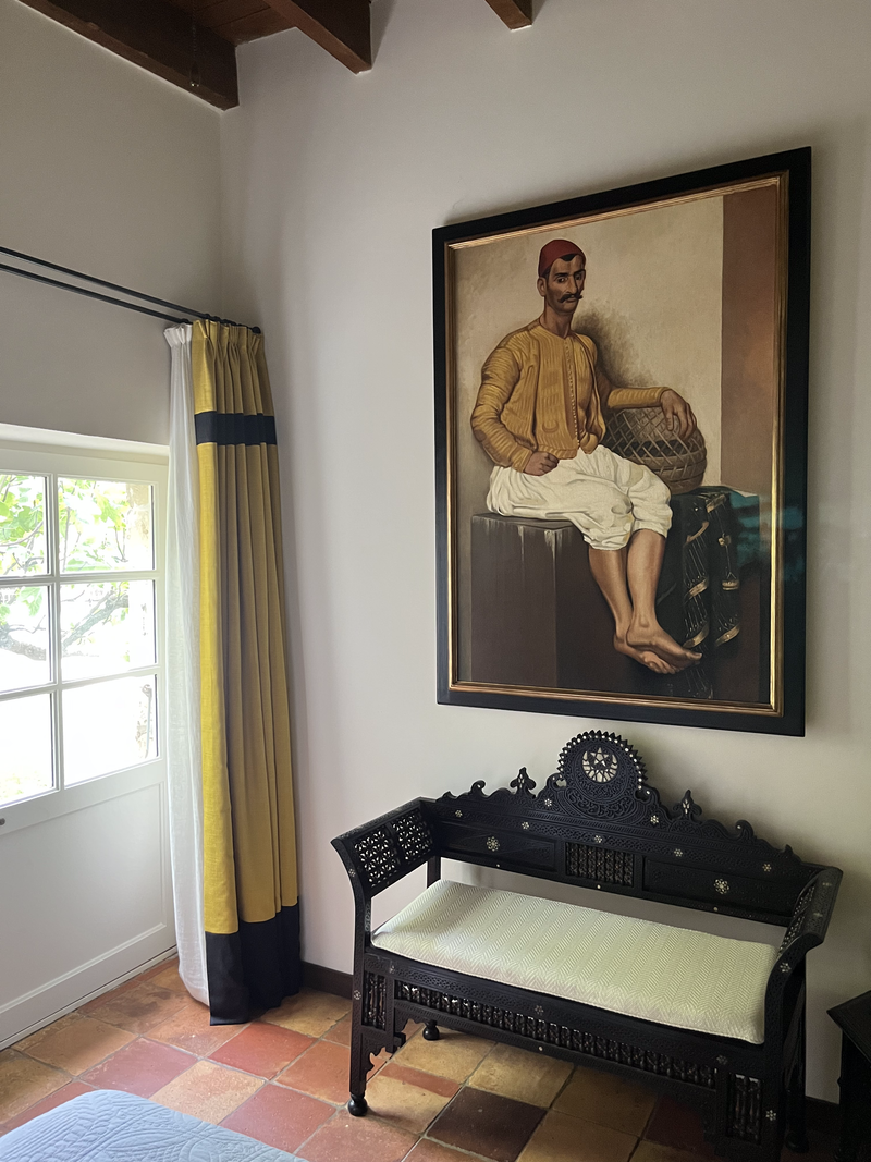 A l’ombre du figuier…. Une atmosphère intime aux accents orientaux.