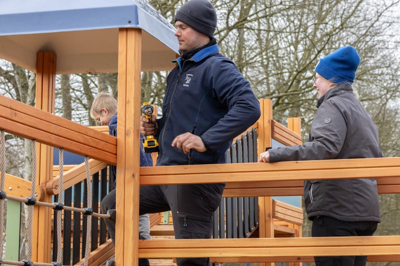 Legeplads i Farre - marts 2023