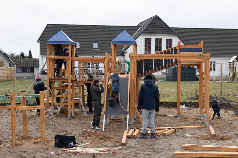 Legeplads i Farre - marts 2023
