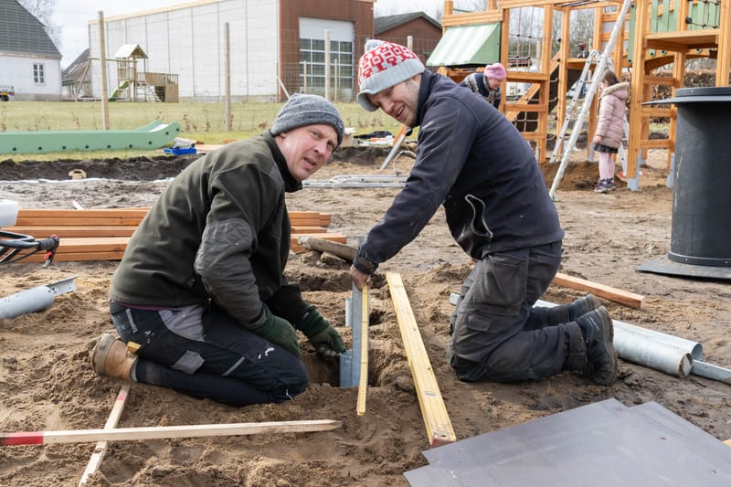 Legeplads i Farre - marts 2023