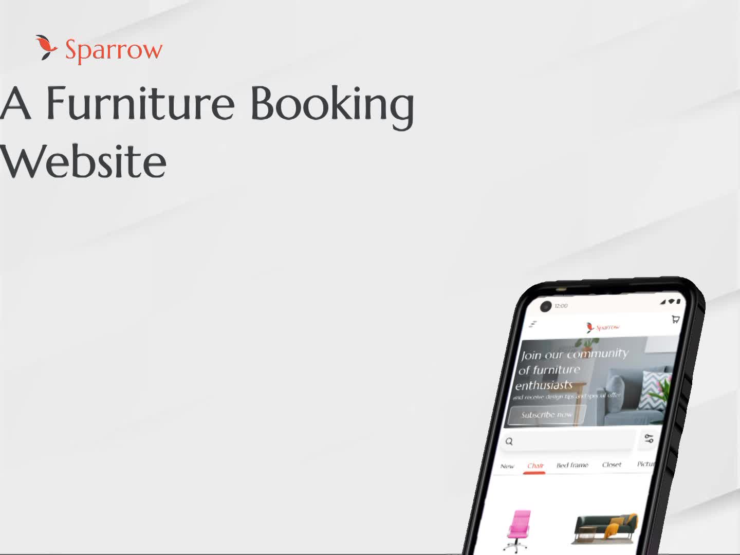 Sparrow furniture e-commerce store
