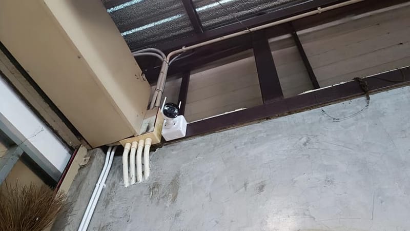 งานติดตั้งกล้องวงจรปิด