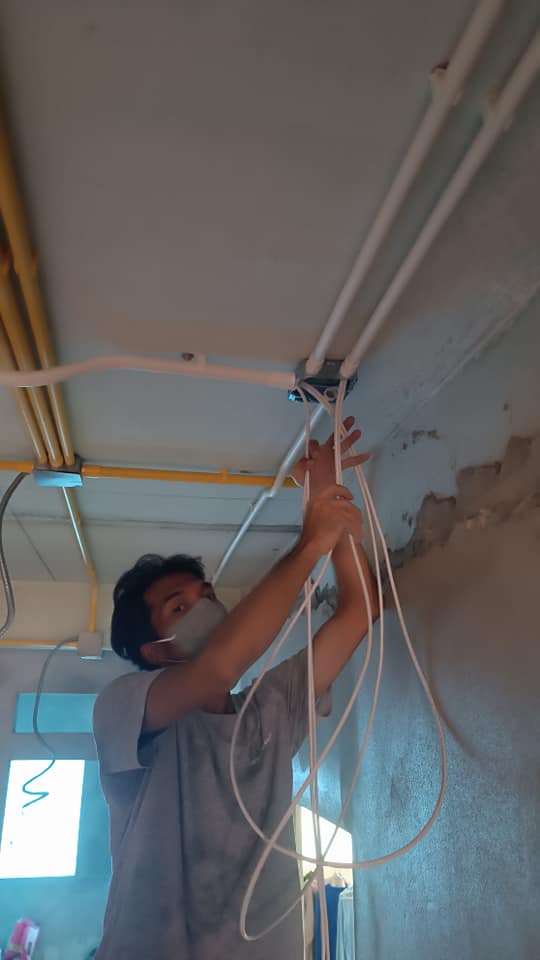 งานเดินสาย Lan สาย Cat6 และ เข้าหัว