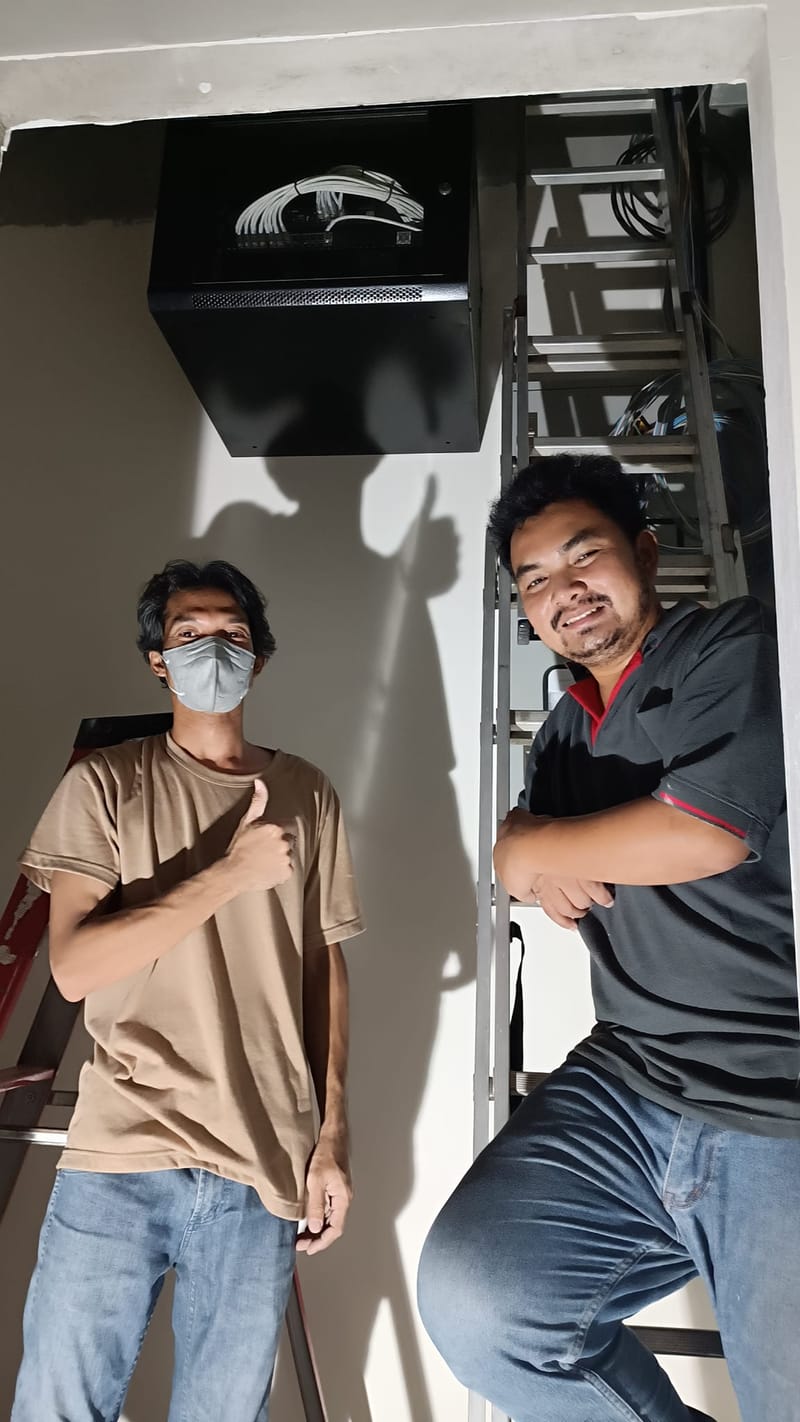 งานเดินสาย Lan สาย Cat6 และ เข้าหัว