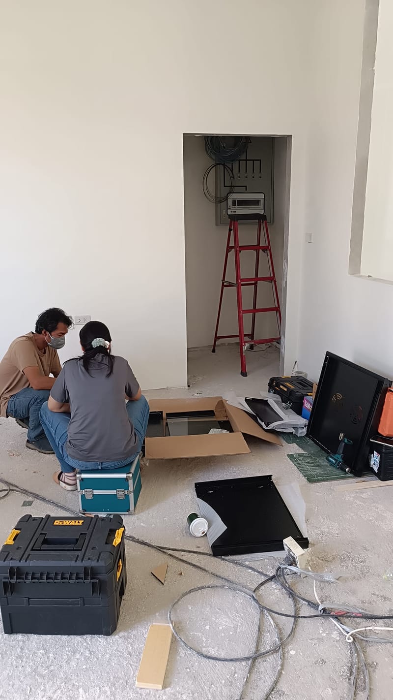 งานเดินสาย Lan สาย Cat6 และ เข้าหัว