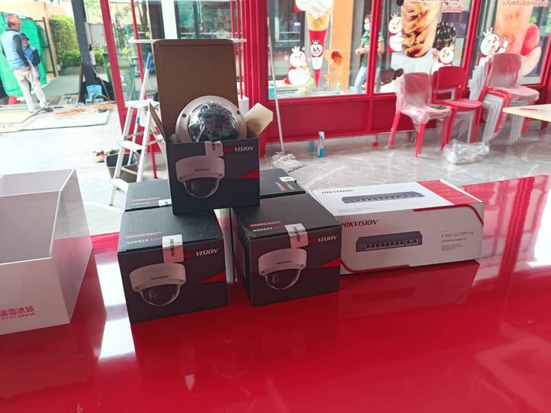 งานติดตั้งกล้อง Hikvision