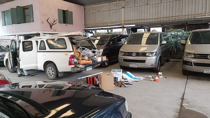 งานติดตั้งกล้องโรงจอดรถ