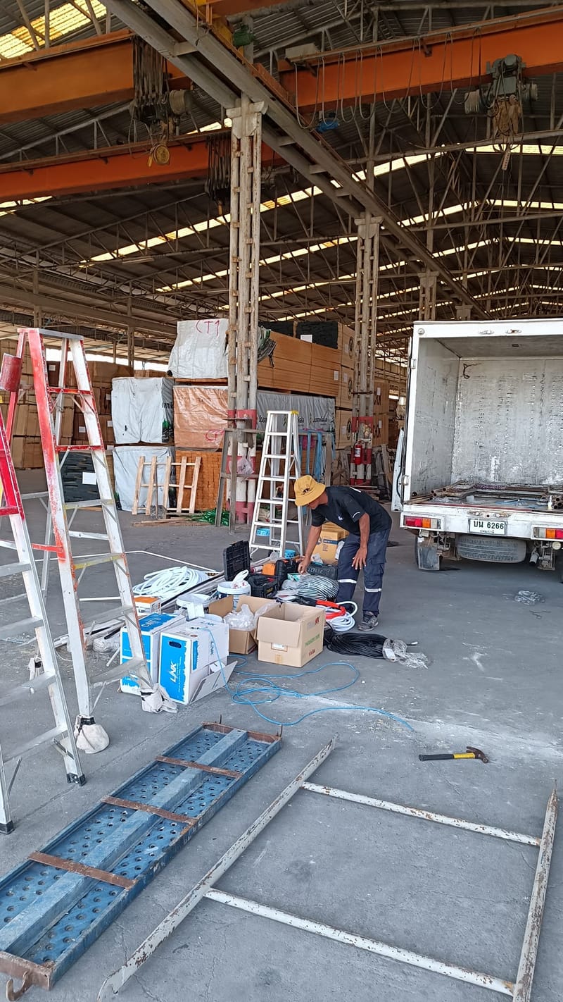 งานติดตั้งกล้องวงจรปิด โกดัง