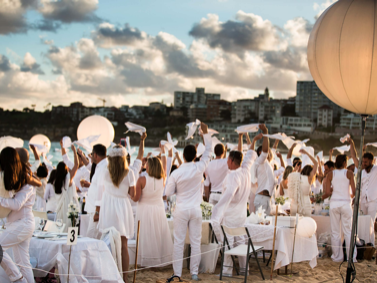 Sommerveranstaltung am Strand