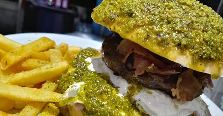 hamburger pistacchioso