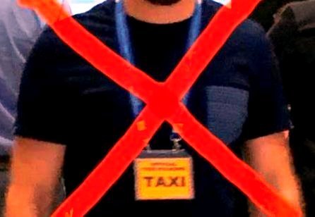 KEIN LIZENSIERTES TAXI