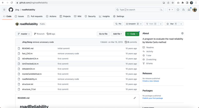 road reliability calculator