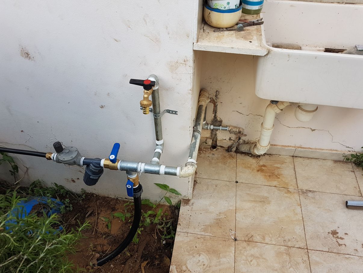 מעקף לצינור עם פיצוץ