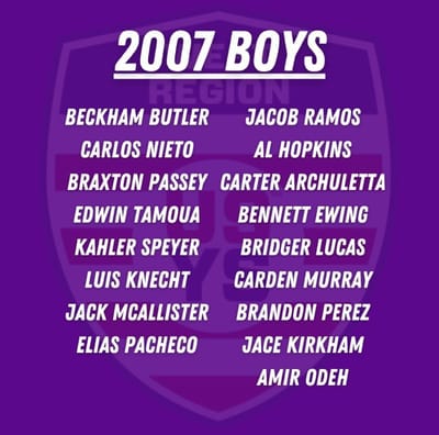 Utah Youth Soccer 2024 ODP West Region Camp Invitations